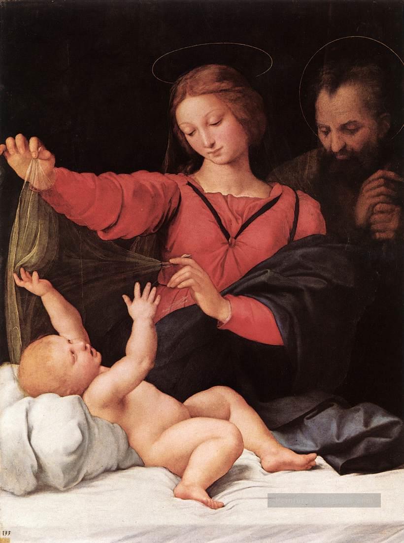 Madone de Lorette Madonna del Velo Renaissance Raphaël Peintures à l'huile